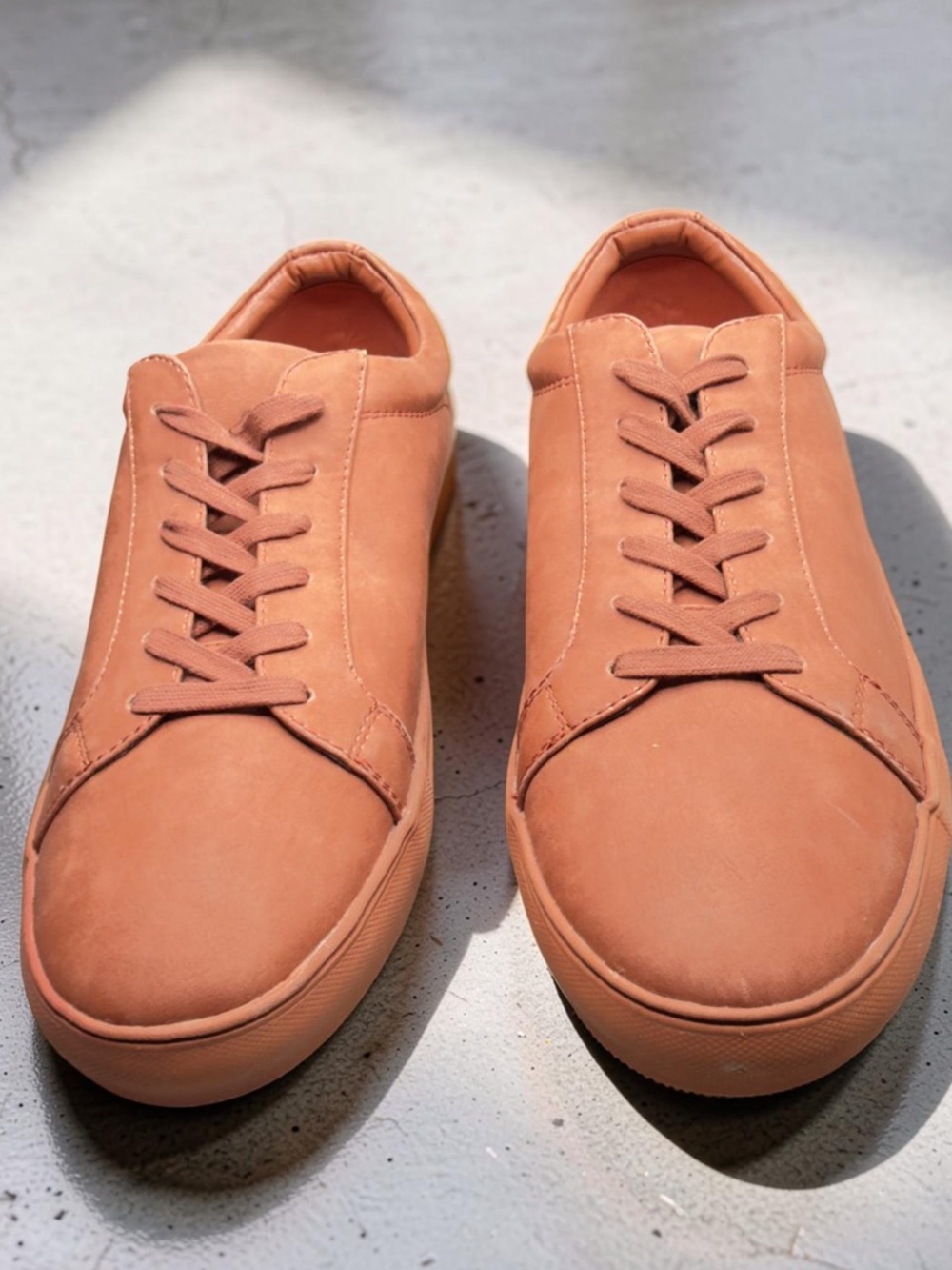 Steve Madden Men's Bionic Low Sneakers in Terracotta Orange Size 13